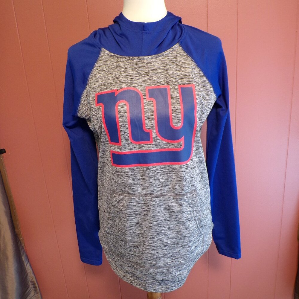 NEW YORK GIANTS Team Apparel Women's Logo Pull-Over Hoodie Size Small